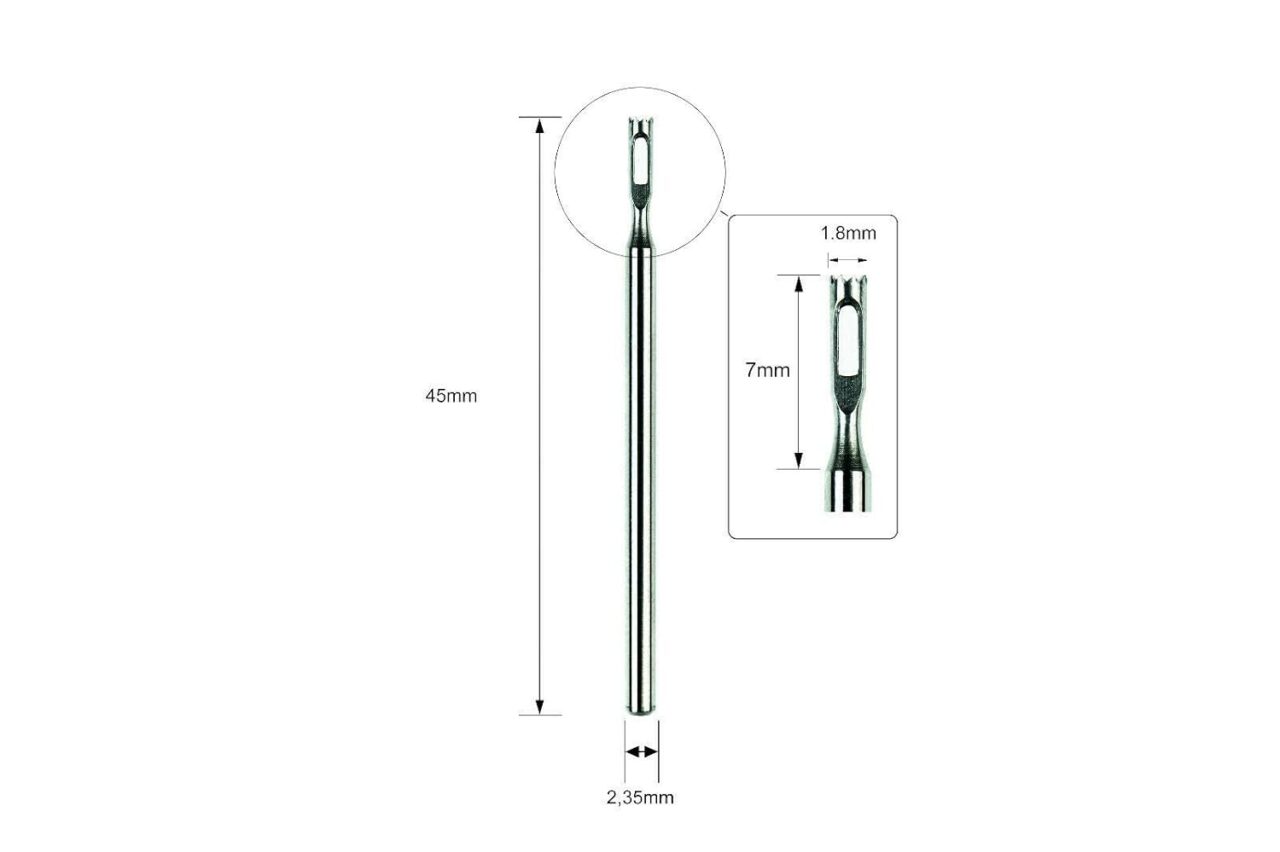 Fräser Hühneraugenentferner gezackt Hohlfräser für das Entfernen von Hühneraugen und Schwielen (1.8 mm) – Bild 2